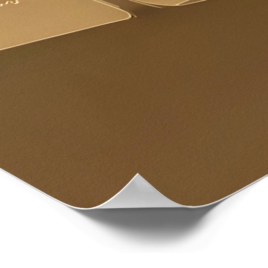 Landschaft von Mute Earth Tone Poster (Ecke)