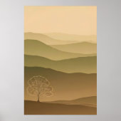 Landschaft von Mute Earth Tone Poster (Vorne)