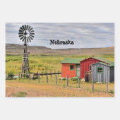 Landschaft von Nebraska  Geschenkpapier Set (Vorderseite)