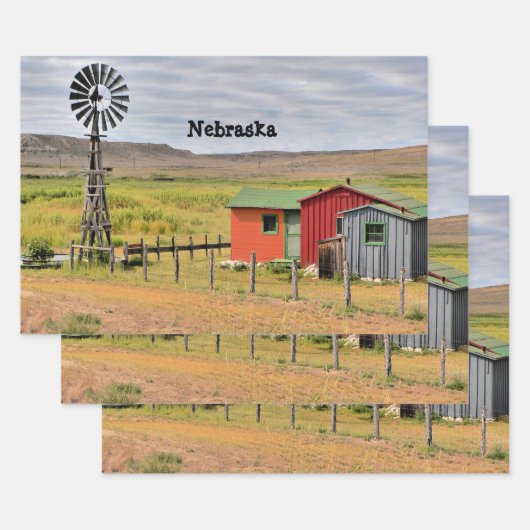 Landschaft von Nebraska  Geschenkpapier Set (Set)