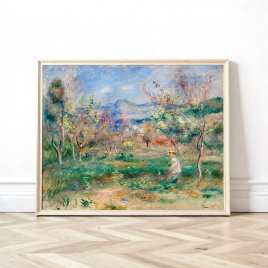 Landschaft von Pierre-Auguste Renoir Poster