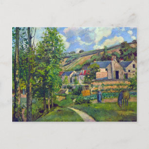 Landschaft von Pontoise by Camille Pissarro Postkarte