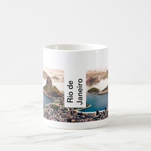 Landschaft von Rio de Janeiro Kaffeetasse (Mittel)