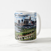 Landschaft von Saint Paul, Minnesota Kaffeetasse (VorderseiteRechts)