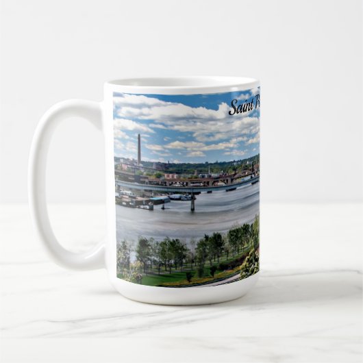 Landschaft von Saint Paul, Minnesota Kaffeetasse (Links)