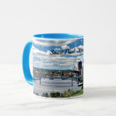 Landschaft von Saint Paul, Minnesota Tasse (Vorderseite Links)