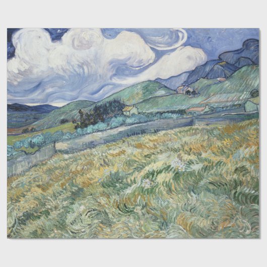 Landschaft von Saint-Remy von Vincent Van Gogh Geschenkpapier (Flach)