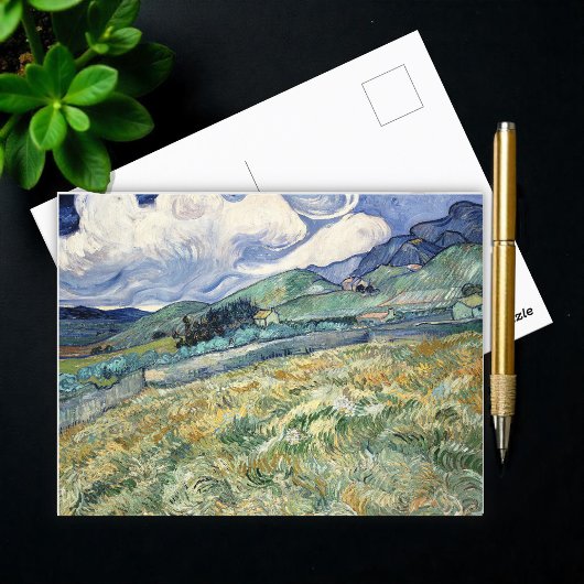 Landschaft von Saint-Rémy von Vincent Van Gogh Postkarte