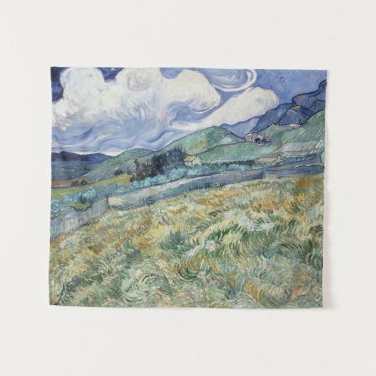 Landschaft von Saint-Remy von Vincent van Gogh Wandteppich (Vorderseite (Horizontal))