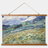 Landschaft von Saint-Rémy von Vincent Van Gogh Wandteppich Mit Holzrahmen (Vorne)