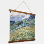 Landschaft von Saint-Rémy von Vincent Van Gogh Wandteppich Mit Holzrahmen (Gewinkelt)