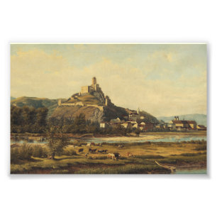 Landschaft von Trencin in der Slowakei Fotodruck
