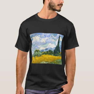 Landschaft von Vincent van Gogh aus Saint Rémy T-Shirt