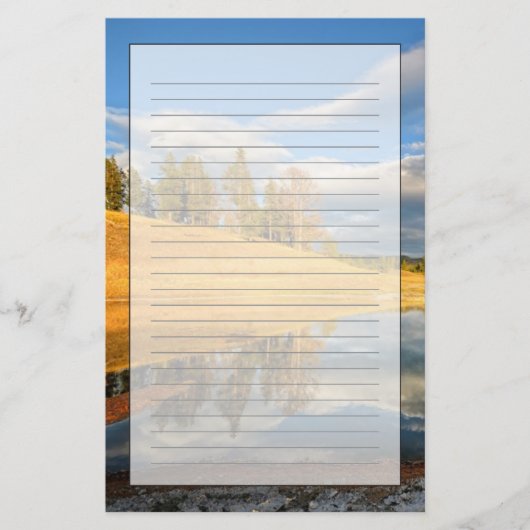 Landschaft von Yellowstone Briefpapier (Vorderseite)