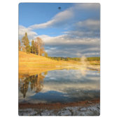 Landschaft von Yellowstone Klemmbrett (Rückseite)