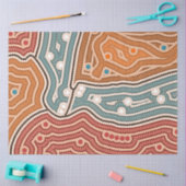 Landschaft vor der Besiedelung Seidenpapier (Basteln)