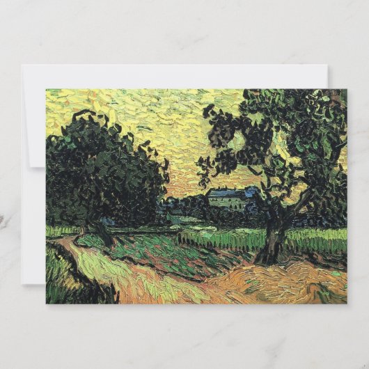 Landschaft w Schloss Auvers von Vincent van Gogh (Vorderseite)