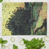 Landschaft w Schloss Auvers von Vincent van Gogh Geschirrtuch (Gefaltet)
