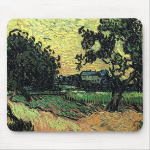 Landschaft w Schloss Auvers von Vincent van Gogh Mousepad