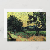 Landschaft w Schloss Auvers von Vincent van Gogh Postkarte (Vorne/Hinten)