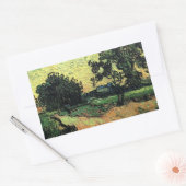 Landschaft w Schloss Auvers von Vincent van Gogh Rechteckiger Aufkleber (Umschlag)