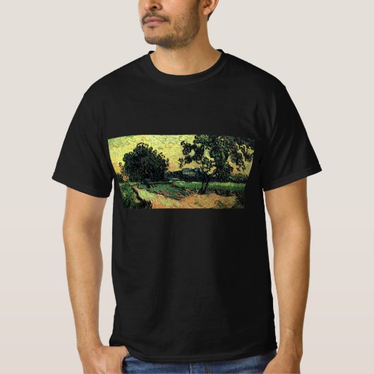 Landschaft w Schloss Auvers von Vincent van Gogh T-Shirt (Vorderseite)