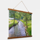 Landschaft Wandteppich Mit Holzrahmen (Gewinkelt)