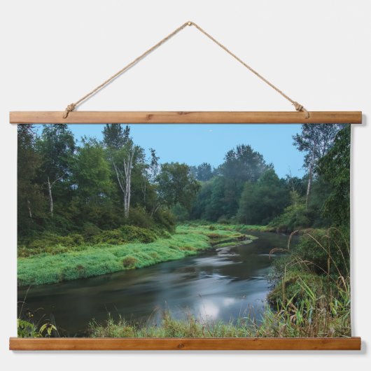 Landschaft Wandteppich Mit Holzrahmen (Vorne)