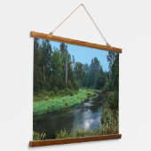 Landschaft Wandteppich Mit Holzrahmen (Gewinkelt)