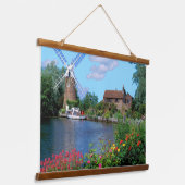 Landschaft Wandteppich Mit Holzrahmen (Gewinkelt)