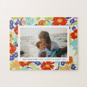 Landschaft Wildblume Frame Muttertagsgeschenk Puzzle