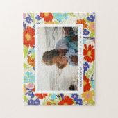 Landschaft Wildblume Frame Muttertagsgeschenk Puzzle (Vertikal)