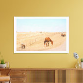 Landschaft Wilde Pferde Felder Leinwanddruck (Insitu (Wohnzimmer))