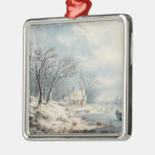 Landschaft: Winter Ornament Aus Metall (Links)