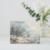 Landschaft: Winter Postkarte (Stehend Vorderseite)