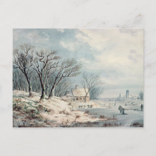 Landschaft: Winter Postkarte