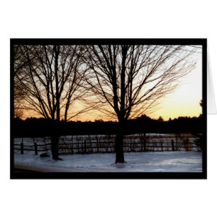 Landschaft Winter Sunset