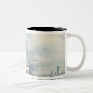 Landschaft: Winter Zweifarbige Tasse