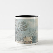 Landschaft: Winter Zweifarbige Tasse (Mittel)
