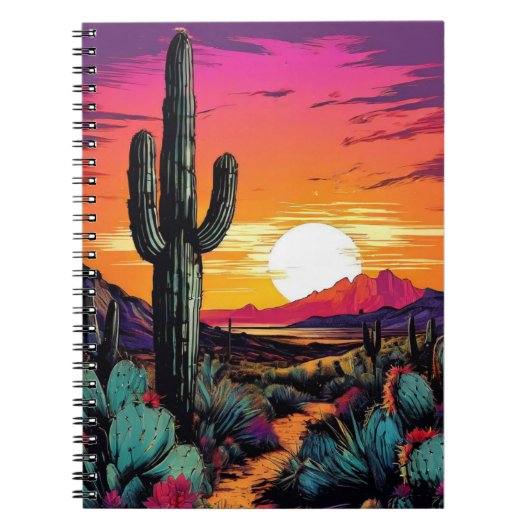 Landschaft Wüste Kunst | Notebook-Journal Notizblock (Vorderseite)