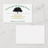 Landschaft, Yard Service Business Card Visitenkarte (Vorne/Hinten)
