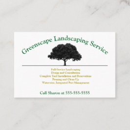 Landschaft, Yard Service Business Card Visitenkarte