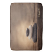 Landschaft, Zen-Steine Braun Badematte (Vorderseite Vertikal)