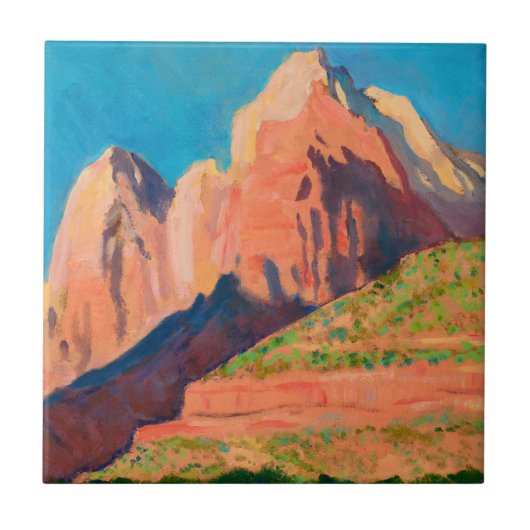 Landschaft, Zion Nationalpark von Maynard Dixon Fliese (Vorderseite)