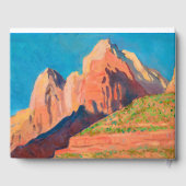 Landschaft, Zion Nationalpark von Maynard Dixon Gästebuch (Rückseite)