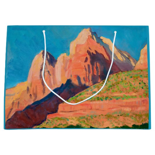 Landschaft, Zion Nationalpark von Maynard Dixon Große Geschenktüte (Vorderseite)