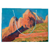 Landschaft, Zion Nationalpark von Maynard Dixon Große Geschenktüte (Rückseite)