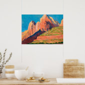 Landschaft, Zion Nationalpark von Maynard Dixon Poster (Küche)