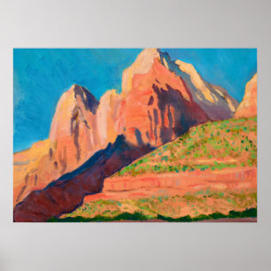 Landschaft, Zion Nationalpark von Maynard Dixon Poster