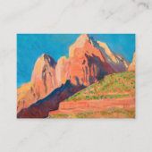 Landschaft, Zion Nationalpark von Maynard Dixon Visitenkarte (Vorderseite)
